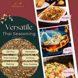 Organic Thai Seasoning Spice Blend, with Salt, Authentic Thai Spice and seasonings for Cooking Flavorful Food - Pad Thai, Chicken Satay, Noodle