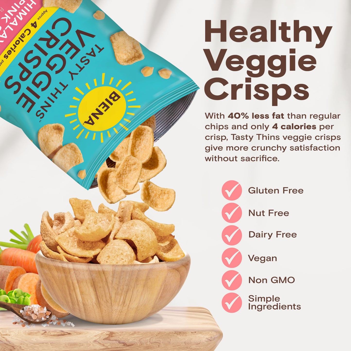 Biena Crisps Tasty Thins Sea Sl 4 OZ