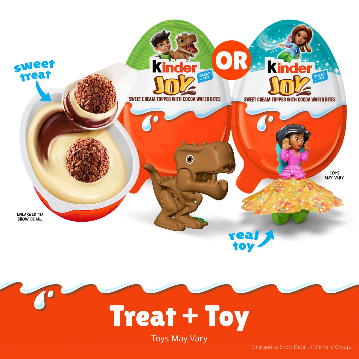 Kinder Joy Eggs, 6 Count, Treat Plus Toy, Sweet Creams and Chocolatey Wafers, Individually Wrapped, 4.2 oz