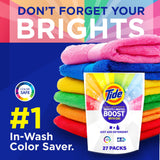 Tide Brights & Whites Odor Rescue, In Wash Odor Eliminator with Oxi, Scent Booster, Removes Odors in a Single Wash, 27 Count (Pack of 1)