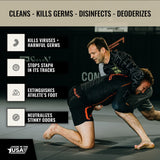 Dollamur Mat Attack! PLUS® Wrestling Mat Cleaner, Disinfecting, Rubber Floor Cleaner, and Fitness Equipment-Quart