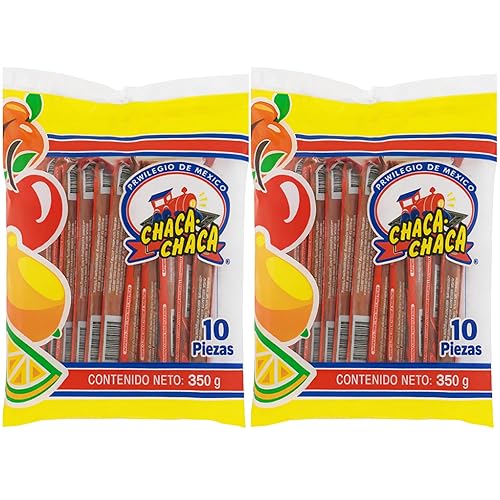 Chaca-Chaca Tamarindo De Frutas - Sal Y Chile Tamarind Mexican Candy, Dulces Mexicanos, 20 Pcs Pack 2 - Authentic Tamarind Candy