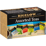 Bigelow Tea Assorted Black Tea and Green Teas Variety Pack, Caffeinated Tea with Black and Green Tea Varieties, 18 Count Box (Pack of 6), 108 Total