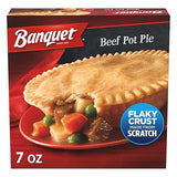 Banquet Frozen Pot Pie Dinner, Beef, 7 Ounce