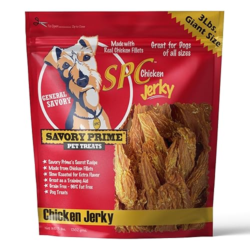 Savory Prime SPC Chicken Jerky 3 lbs.