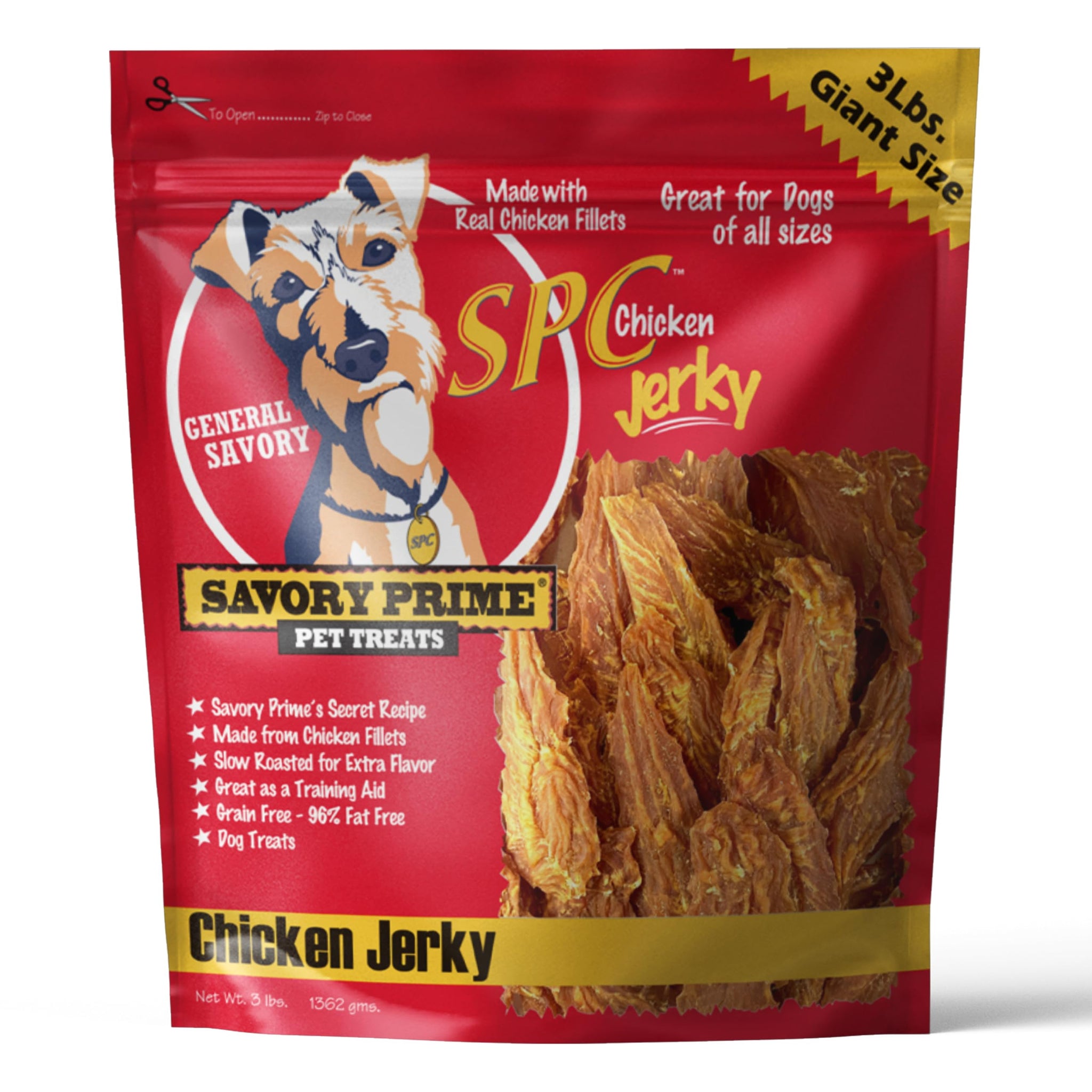 Savory Prime SPC Chicken Jerky 3 lbs.