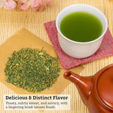 SUGIMOTO TEA Japanese Genmaicha with Matcha Green Tea Loose Leaf Bulk 1.0 lb (454 g)