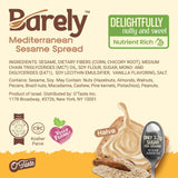 Sweet Mediterranean Sesame Spread by Barely, Low Sugar & No Artificial Sweeteners, Keto Friendly, Deliciously Nutty & Sweet Halva Spread, 3.2 g Cane