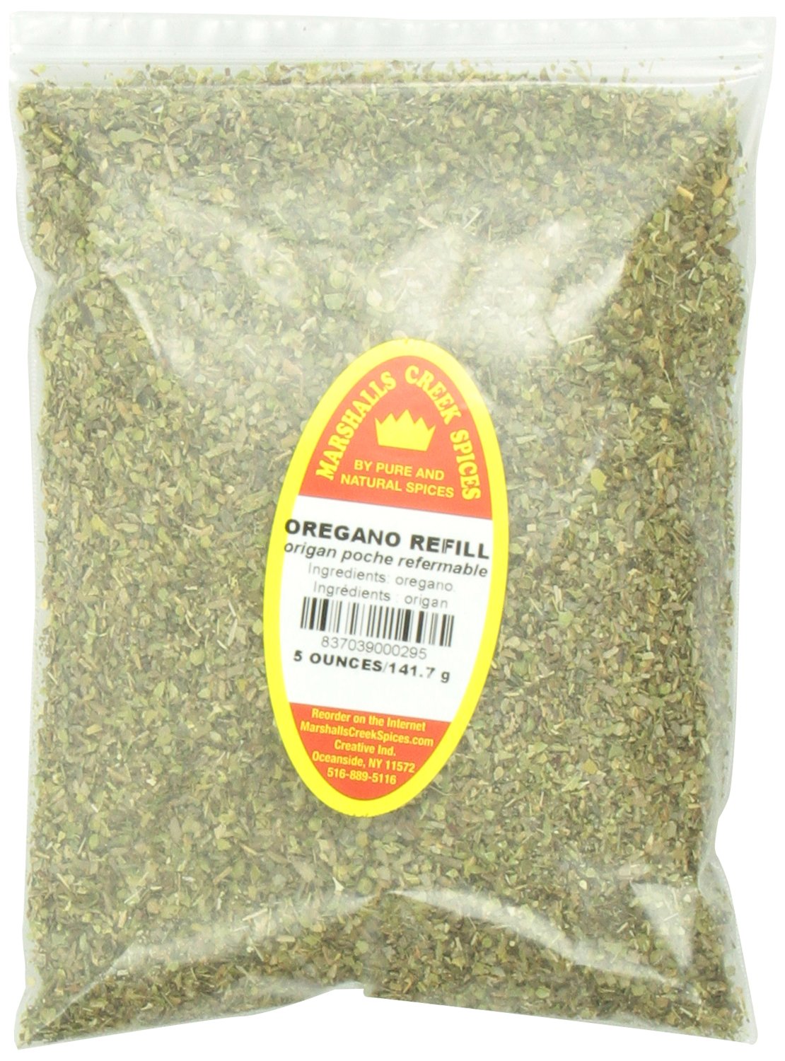 Marshall’s Creek Spices Oregano Seasoning Refill, 5 Ounce