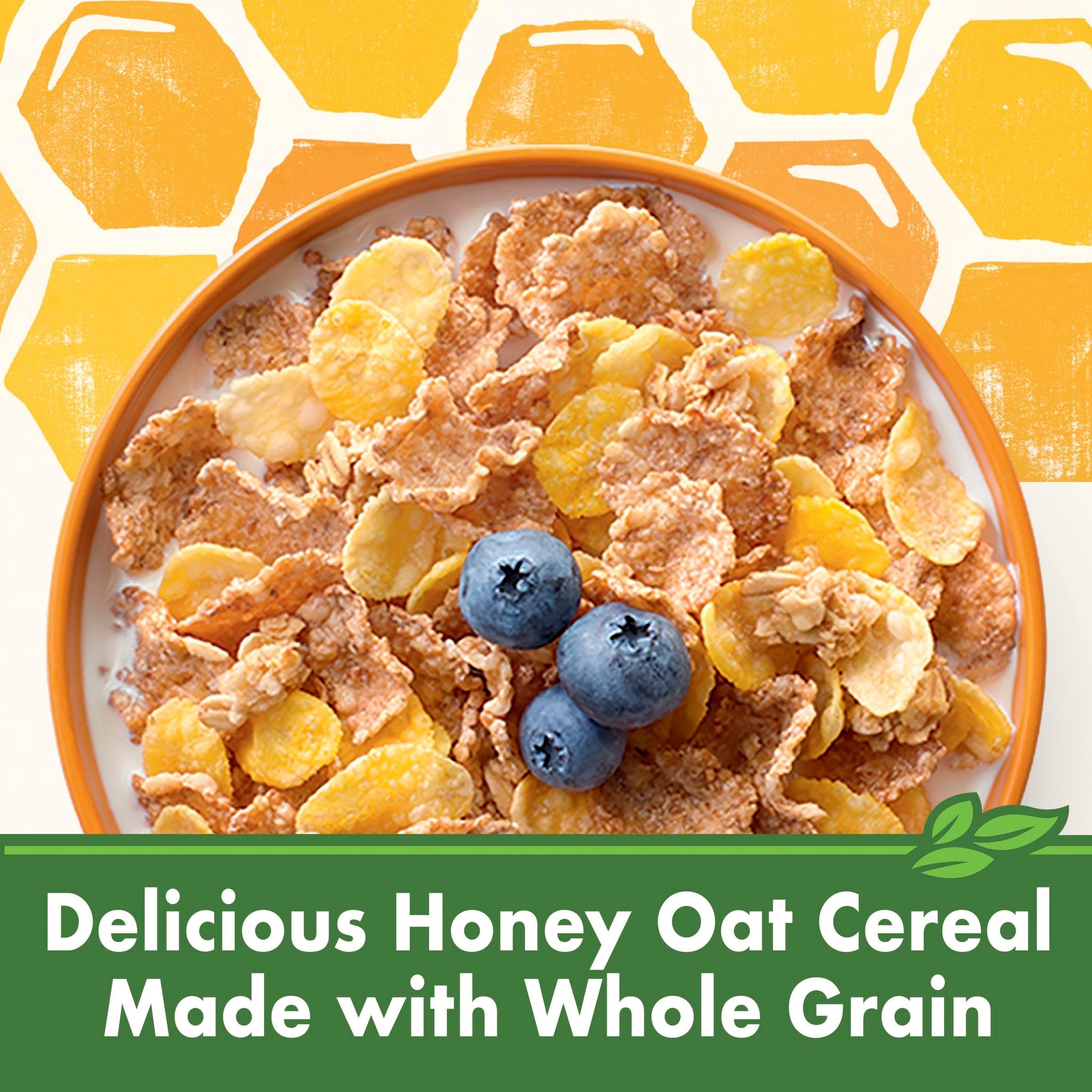 Cascadian Farm Honey Oat Crunch Organic Cereal, Made with Whole Grain, 13.5 oz
