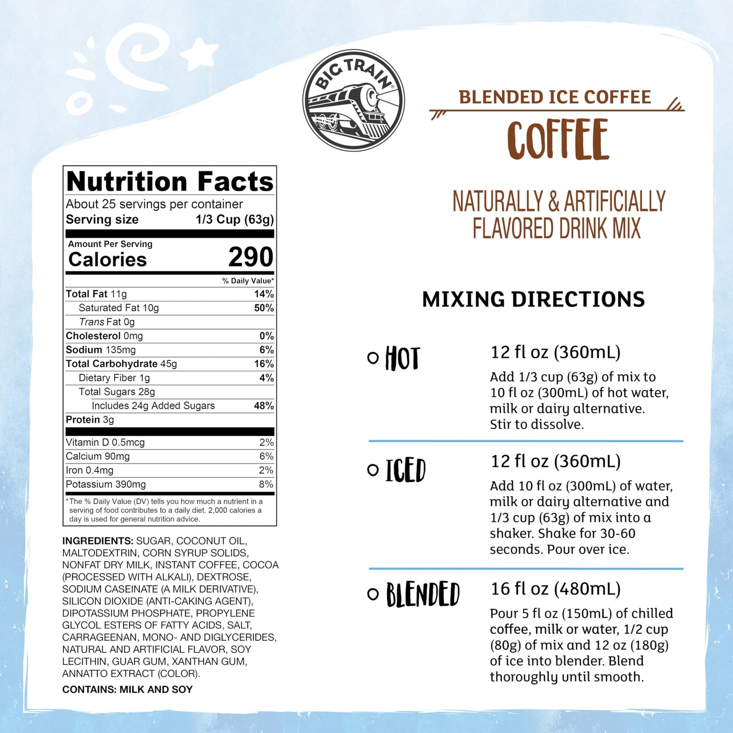 Big Train Blended Ice Coffee Beverage Mix, 3.5 Pound (Pack of 1)
