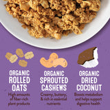 Healing Home Foods Cashew Coconut Crunch, Gluten Free Granola Mix Made with Coconut, Cashews & Almonds, Nut Granola Clusters for Yogurt, Cereal