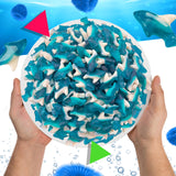 Blue Sharks Gummy Candy, Blue Raspberry Flavor (1 Pound Bag)