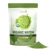 MatchAiA Organic Matcha Green Tea Powder - Premium Culinary Grade, USDA Certified, 100% Pure - Perfect for Lattes, Smoothies, Desserts and Baking