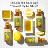 Bokksu Yuzu Hot Sauce (4-Pack) - Unique Spicy and Tangy Flavor, Authentic Japanese Yuzu Kosho Sauce - Versatile Condiment for Cooking and Seasoning