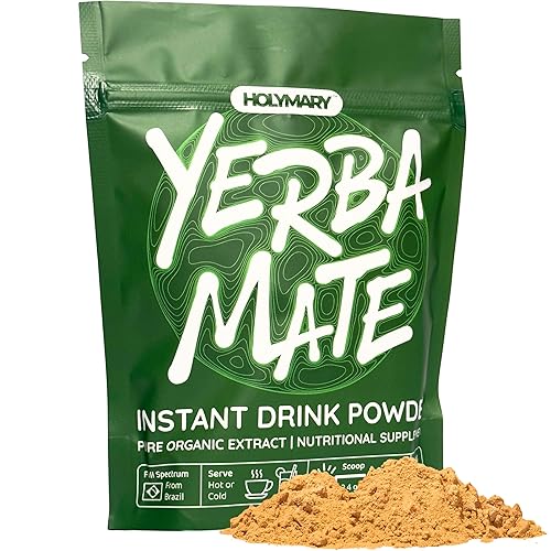 Yerba Mate Instant Tea - Boost Energy, Focus, Immunity & Cardio Health with Pure Organic Consentrated Extract - No Added Flavors or Sugars 120g (up
