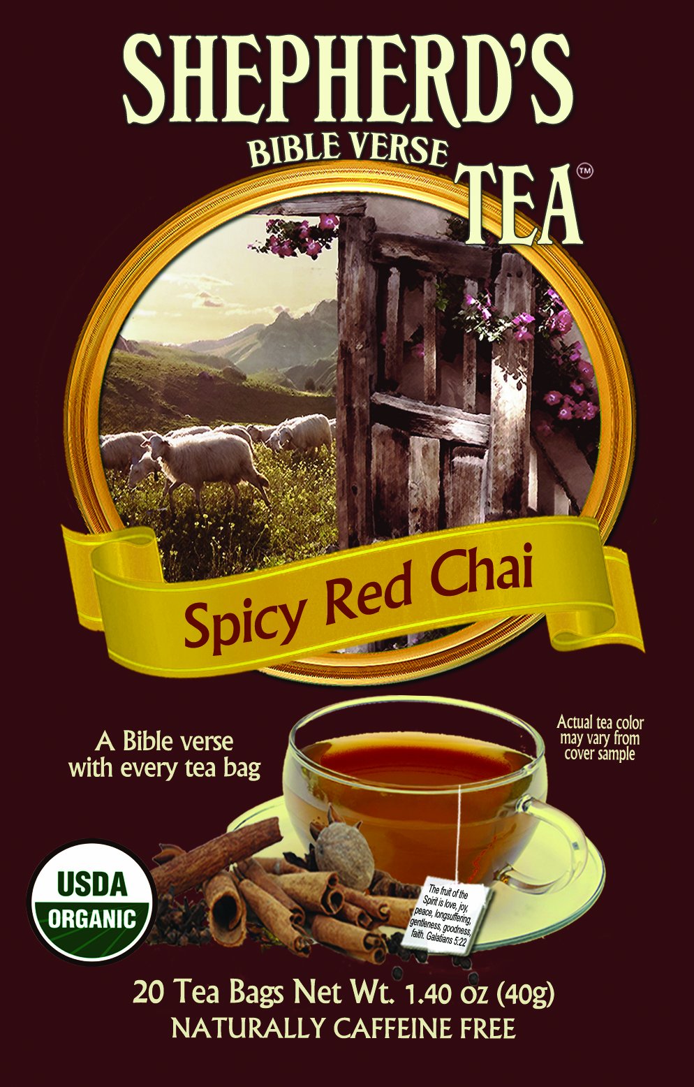 Organic Spicy Red Chai Bible Verse Tea