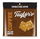 Taylor's Handmade Coffee Pecan Brittle, Made with Pecans & Real Coffee, 7 oz, 3 Pack