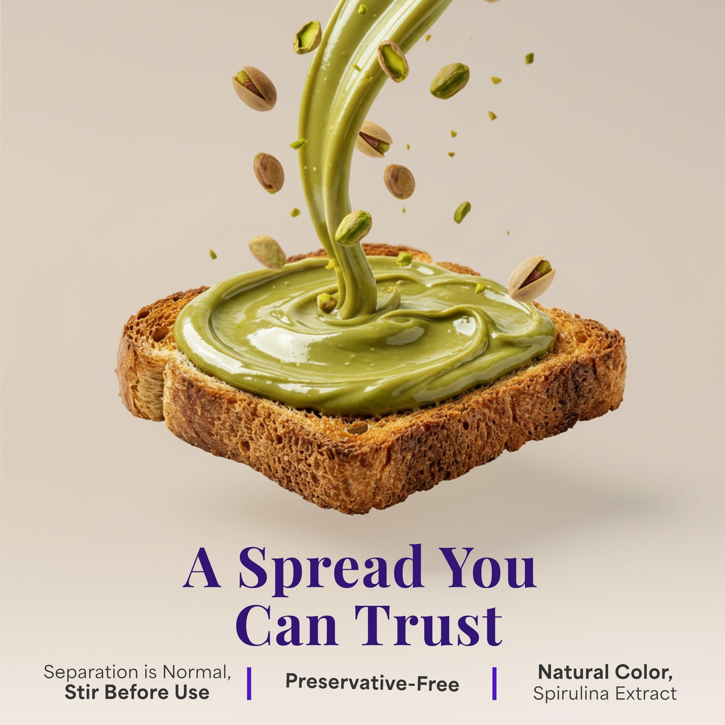 CAMPO D'ORO Sicilian Pistachio Sweet Cream Spread, 22% Pistachios, Rich and Nutty Butter, 2.2 lbs (1 kg), Product of Sicily Italy
