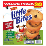 (Value Pack) Little Bites Chocolatey Chip Muffins, 20 individual packs, (1.5 oz each), Made with Real Chocolate Chip Mini Muffins, 30 oz Multipack