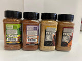 Blackstone Tequila Lime, Sweet Maple, Pineapple Sriracha, Crazy Cajun Seasoning - Griddle Premium BBQ Barbecue Rub 4 Pk Choice Bundle (30.2 oz) + BBQ