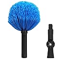 Twist-On Cobweb Duster Head, Soft Bristles Spider Web Duster Brush, Fits Standard 3/4 inch Threaded Poles