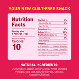 Freestyle Snacks Pickle Chip Snack Packs - Spicy Dill - All Natural, Fresh-Packed Deli-Style Pickles - Non-GMO, Kosher, Gluten-Free, Low Calorie