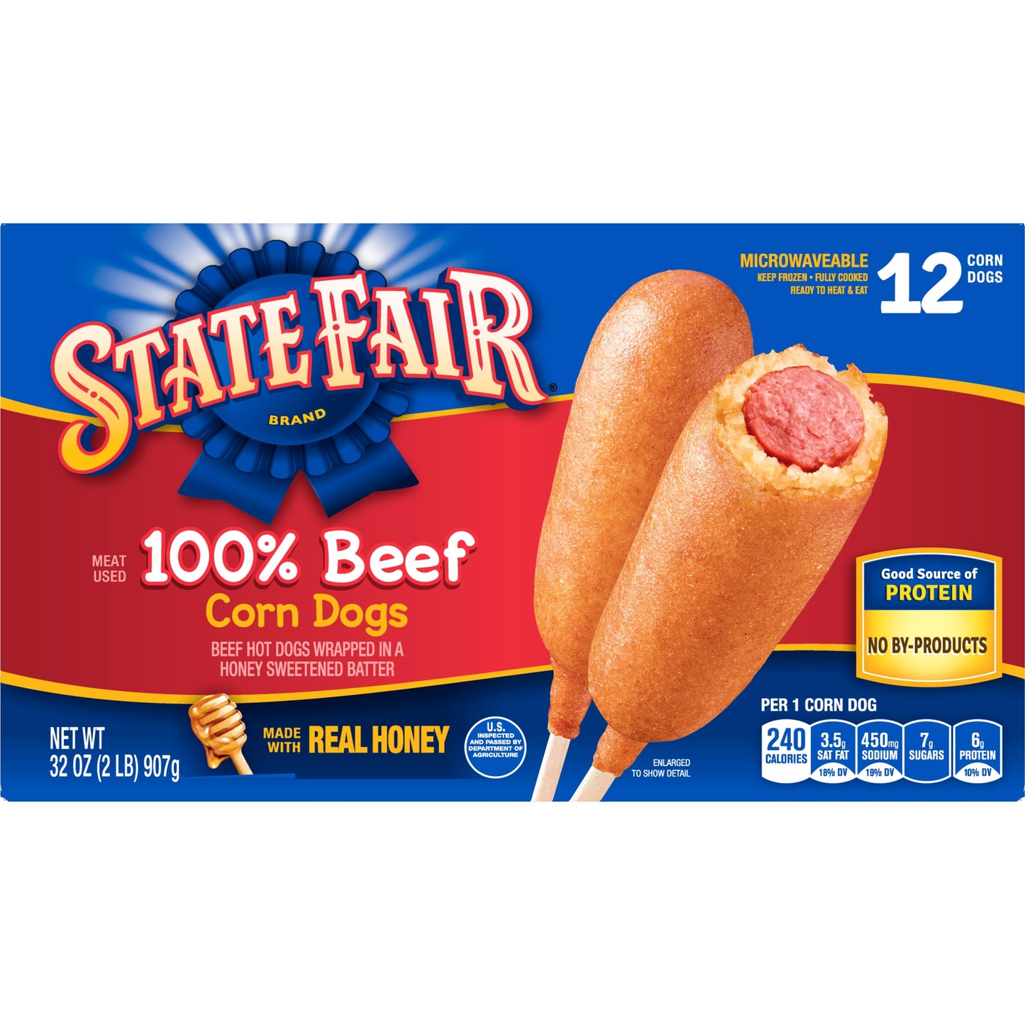 State Fair 100% Beef Corn Dogs, 12 Count (Frozen)