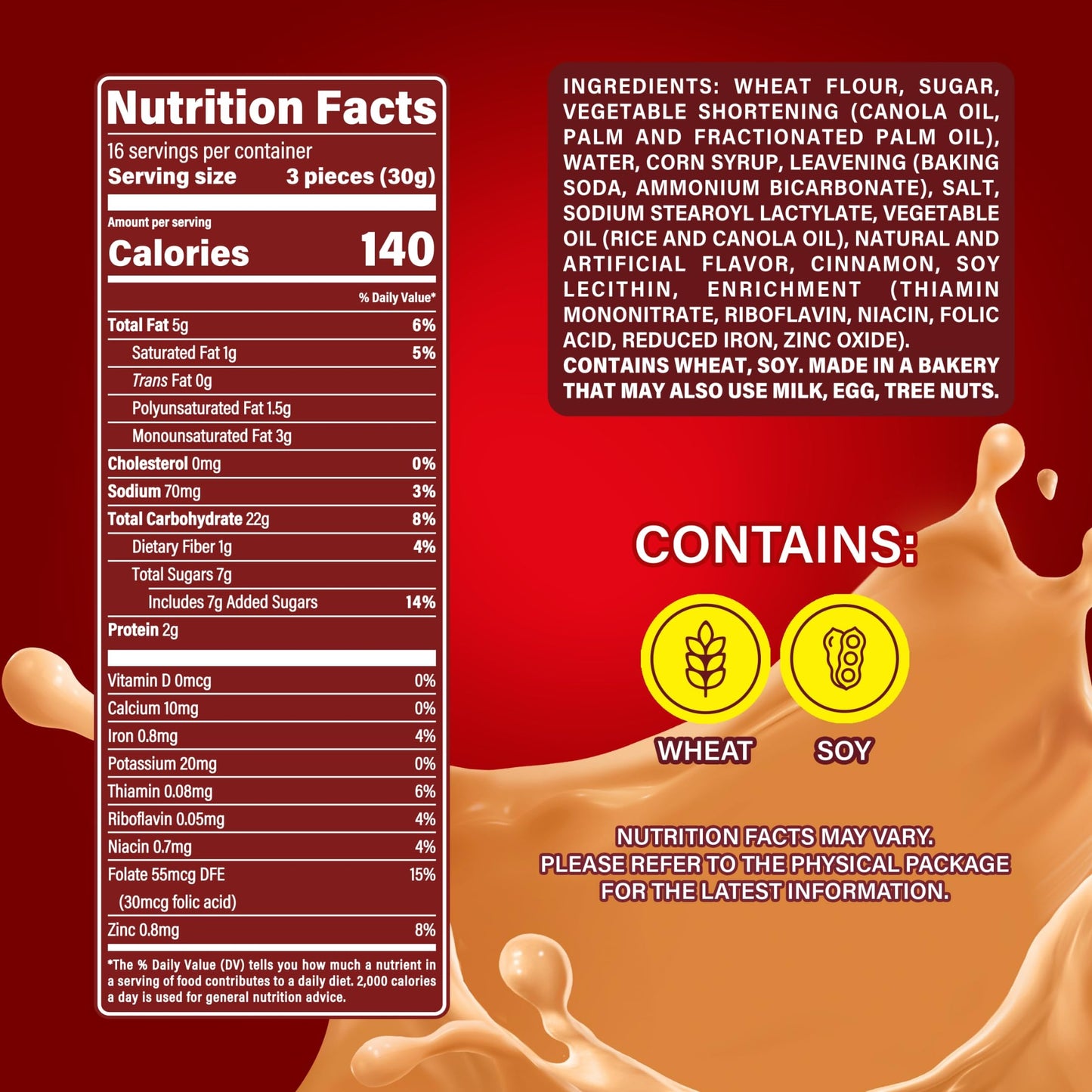 Marinela Canelitas Cinnamon Cookies | 1 pack (8 count)