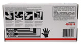 Sysco Nitrile High Performance Gloves, Powder Free, Food Grade, Disposable (100 Gloves Pack) (Large - Black)