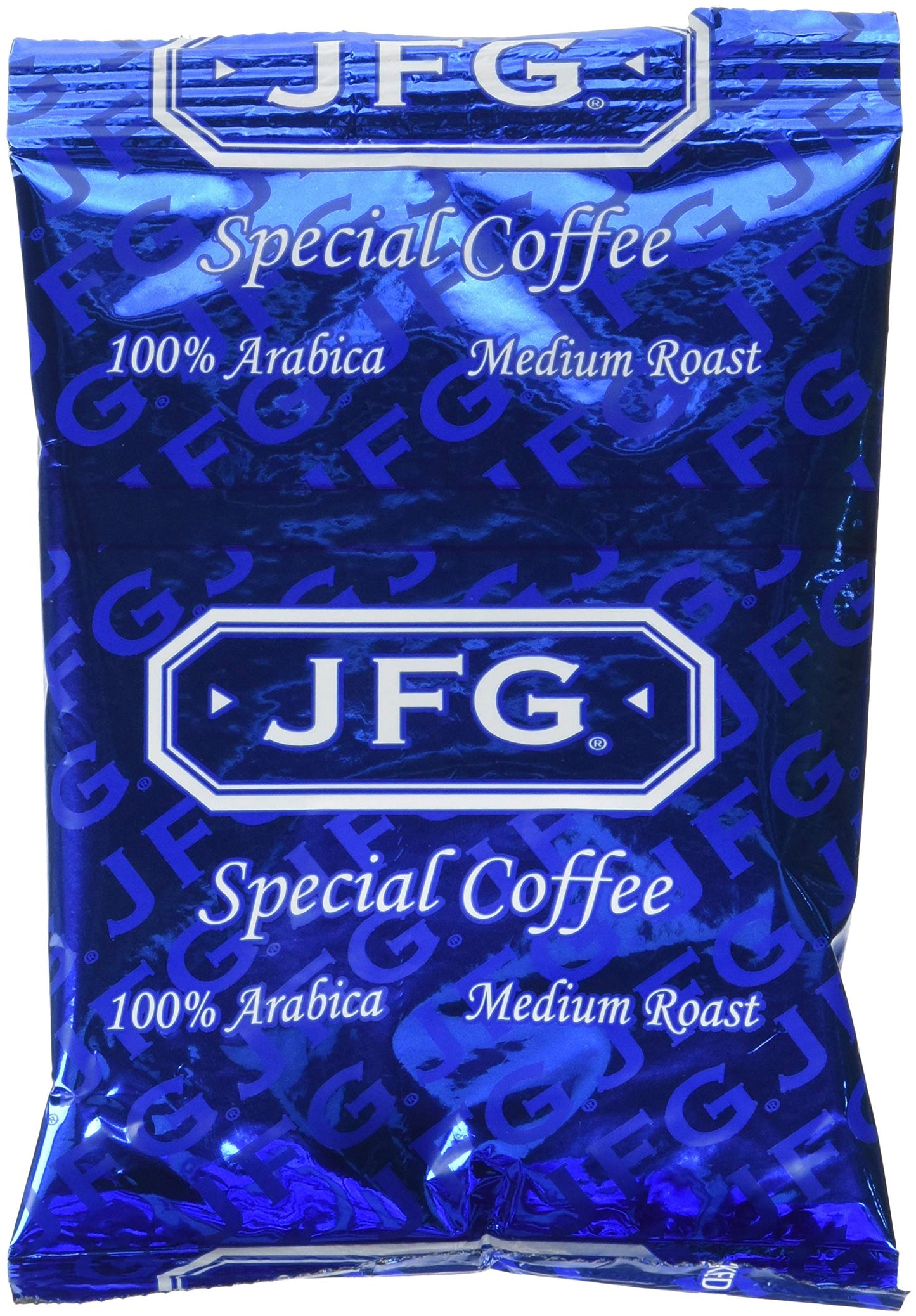 JFG 100 Arabica Coffee Special Blend, 1.75 Ounce - 72 per case.