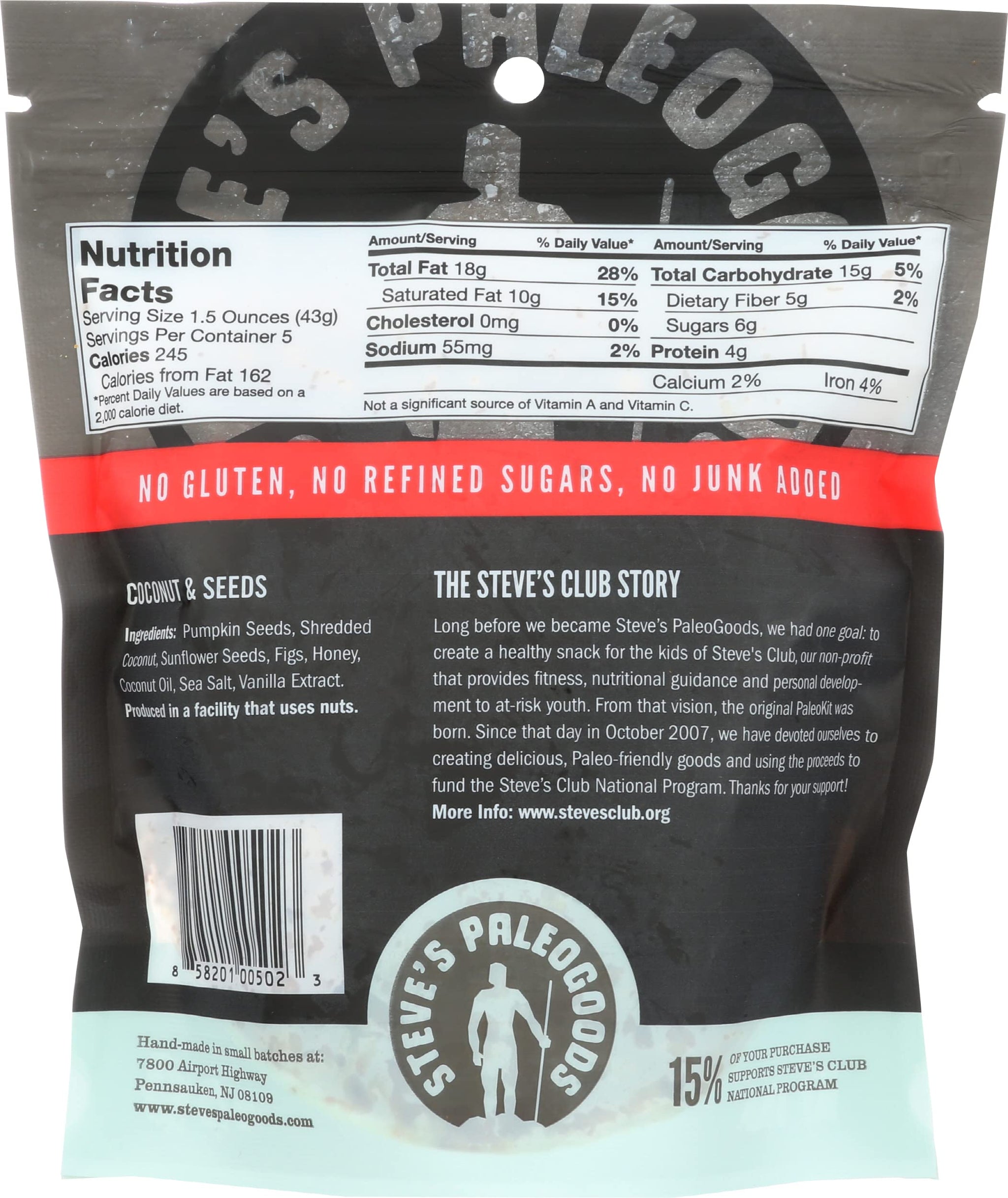 Steves Paleogoods, Cereal Nut Free, 7.5 Ounce