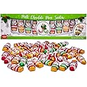 Made in USA Christmas Mini 2" Milk Chocolate Santas Individually Wrapped in Foil 1 lb (6 Pack - Gift Ready)