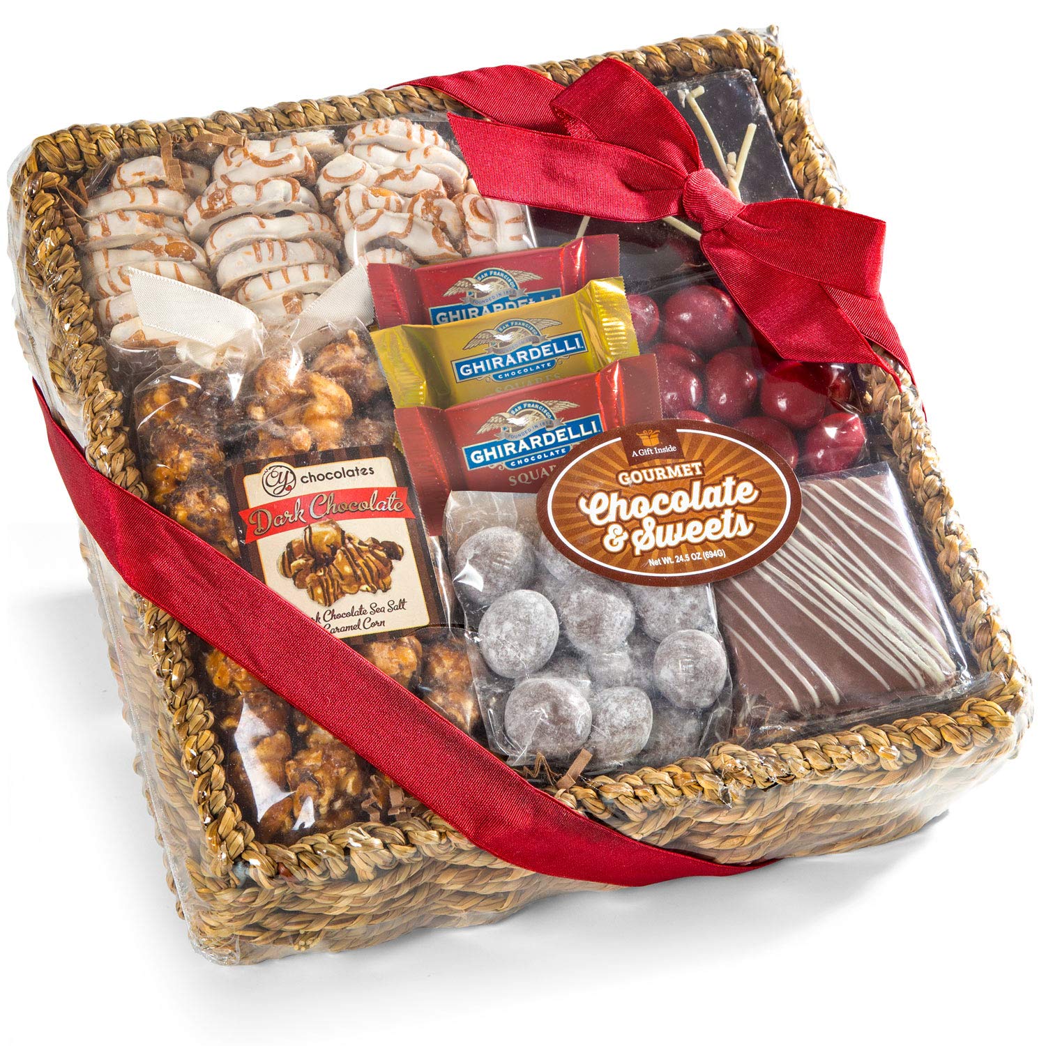 A Gift Inside Chocolate, Nuts and Crunch Gift Basket