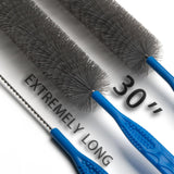 Refrigerator Coil Cleaning Brush?Sewer Set Brush Clog Remover,for Toilet, Kitchen Sink, Sewer, Bathroom Bathtub Hair Clogging Cleaning Tool?Long Drain