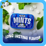 Big Sky Sugar Free Peppermint Mints - 50 Count Tin (Pack of 6) | Kosher Certified, Vegan Peppermint Candy | Aspartame & Gluten Free | Natural Breath