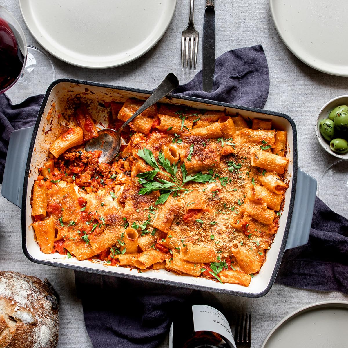 Bona Furtuna Organic Rigatoni Ancient Grain Pasta Made in Italy, Bronze Die Cut Artisanal Italian Pasta, 17.6 oz