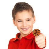 Basketball Lollipops Individually Wrapped - 12 Basketball Candy Suckers for Basketball Party Favors, Basketball Birthday, Basketball Party Supplies
