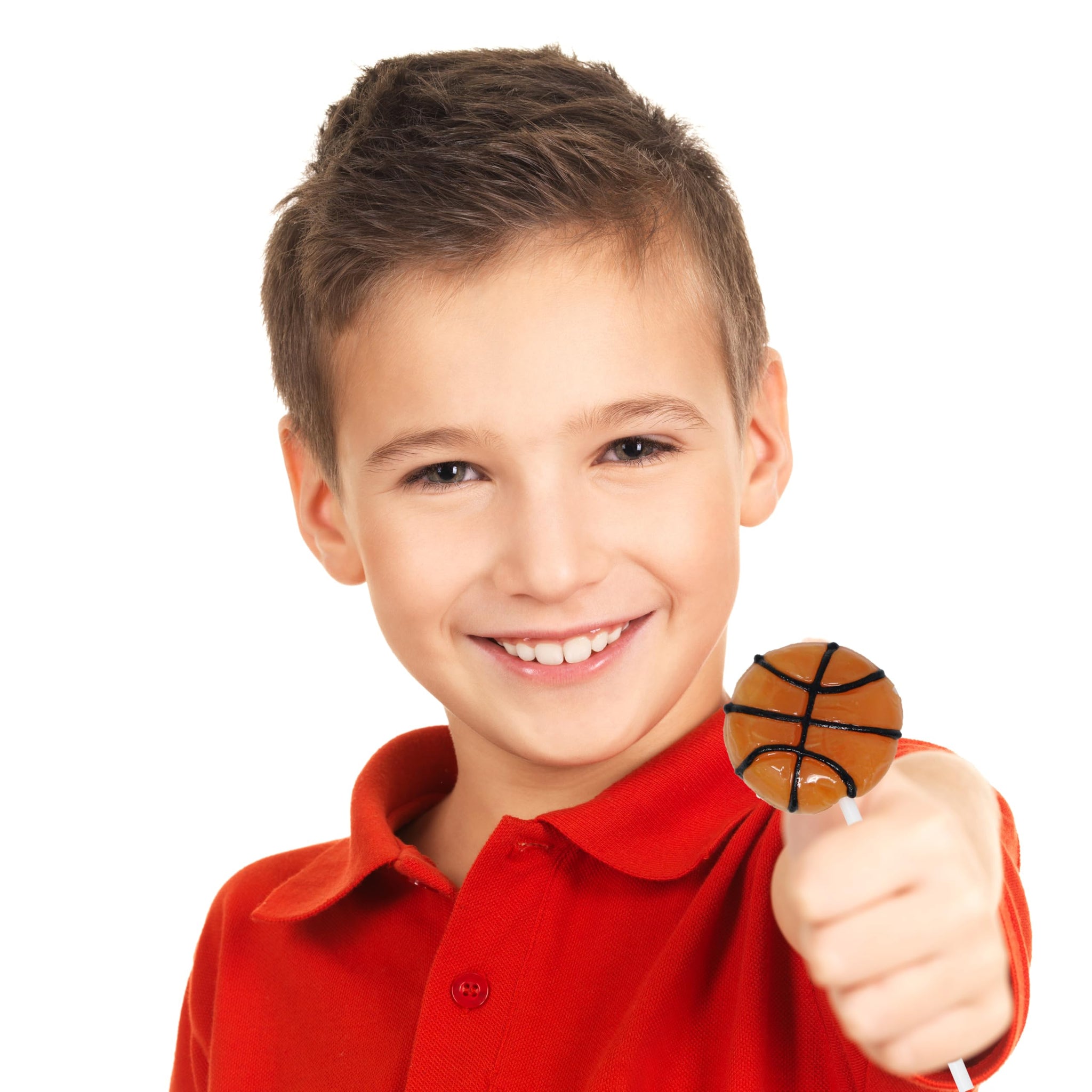 Basketball Lollipops Individually Wrapped - 12 Basketball Candy Suckers for Basketball Party Favors, Basketball Birthday, Basketball Party Supplies