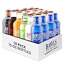 BAWLS Guarana Variety Pack, BAWLS Guarana Drink, Guarana Soda, Guarana Fueled Soda for Energy, High Energy Caffeinated Drink, 10oz 24 Pack Glass