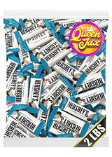 Hershey's Cookies 'n' Creme Snack Size Bars - 2 Pound (32 oz) - Hershey's Bulk Candy - Individually Wrapped Chocolate - By Queen Jax