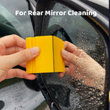 2-Piece DIY Mini Squeegee Set - Soft Silicone Window Tint Squeegee for Glass, Mirror, Shower - (pink4.7in x 1.9in, yellow2.4in x 1.9in)