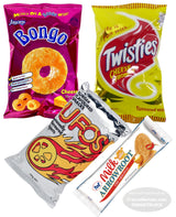 FIJI Snacks Favorites Variety Pack (Pack Of 4) Cheese Bongo, Cheese Twisties, UFO'S, Milk Arrowroot Biscuits FijiSnack.com