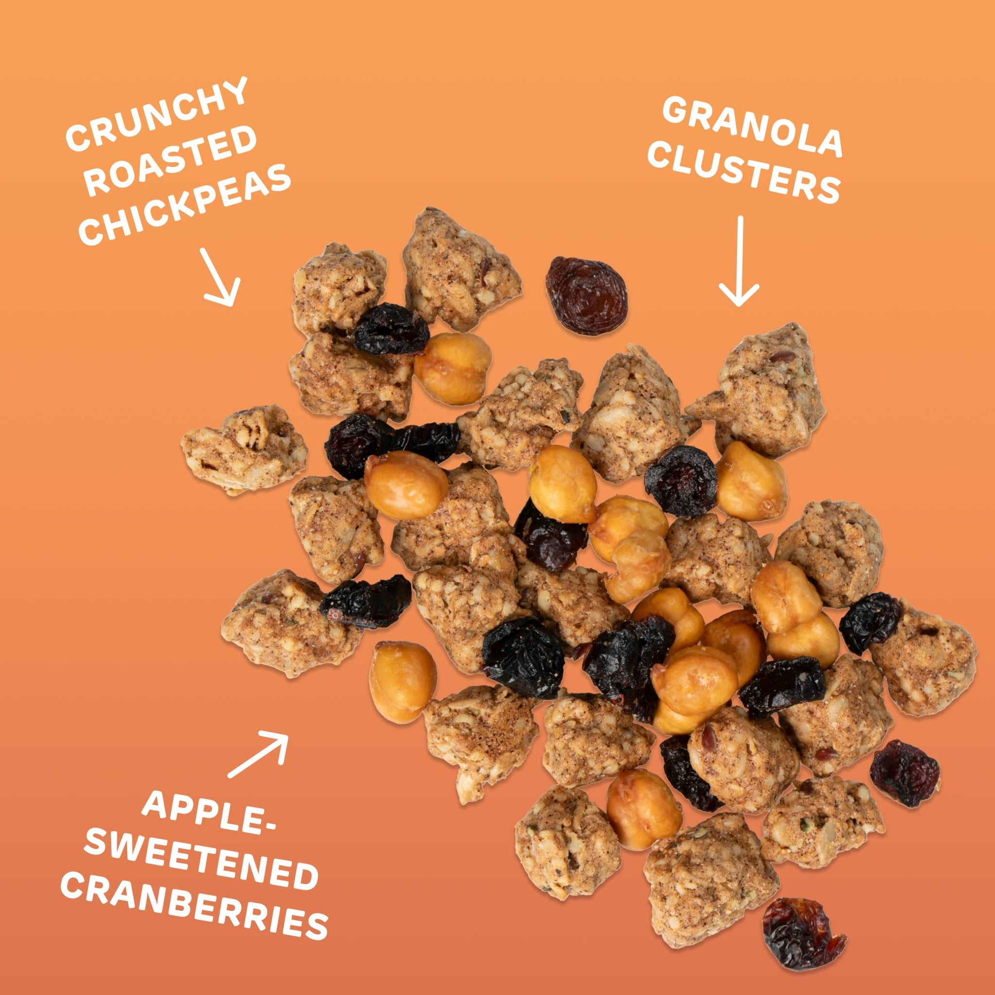 Absurd Snacks Chickpea & Granola Crunch Mix, Nut-Free, Gluten-Free, Plant-Based Snack, Good Source of Protein & Fiber 1.5 Ounce (Pack of 8), Maple
