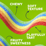 Airheads Xtremes Belts Candy, Chewy Candy Package, Rainbow Berry Fruit Flavor Artificially Flavored, 3 Ounces (12-Pack)