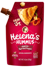 Helena Hummus (3-pack), Shelf-Stable, No Added Preservatives, 2 Natural Classic 4.23 oz and 1 Roasted Bell Pepper Hummus To-Go, 4.23 oz (1 Tripack)