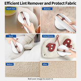 Sweater Fabric Shaver, ailyfu Rechargeable Electric Lint Remover with 6-Leaf Blades and Replaceable Stainless Steel Blade for Clothes, Sweater, Couch