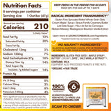 LEXINGTON BAKES, Chilled Oat Bar, Maple Brown Butter, Pack of 6 Granola Bars | 4g Protein | 4g Fiber | 7g Added Sugar - Gluten Free Oats, Sprouted