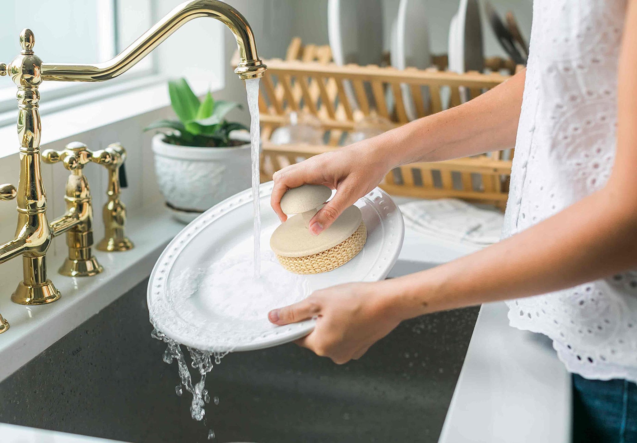 Handy Gourmet Sponge and Scrub Set-Interchangeable Cleaning Unit, Multi