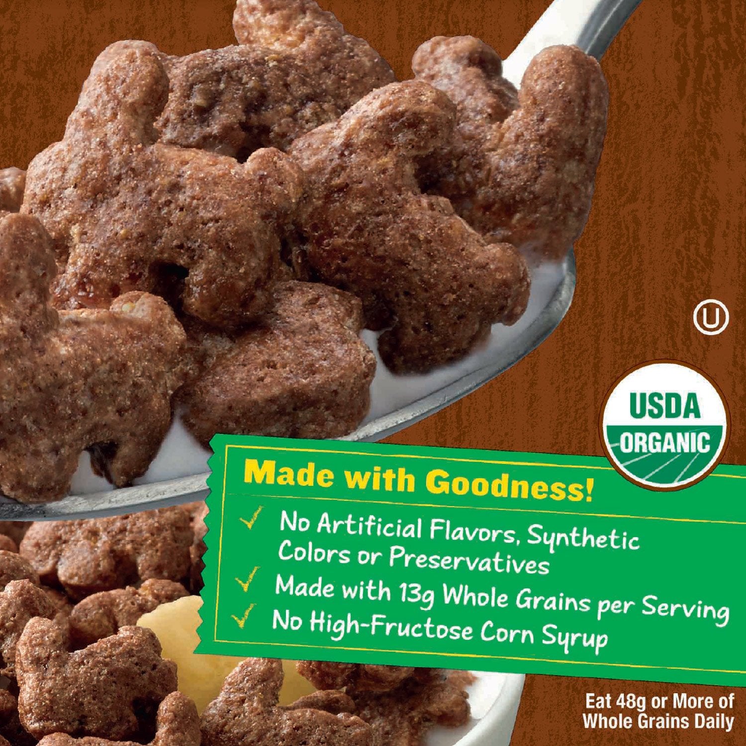 Annie's Organic Cereal, Cocoa Bunnies, Oat, Corn, Rice Cereal, 10oz Box
